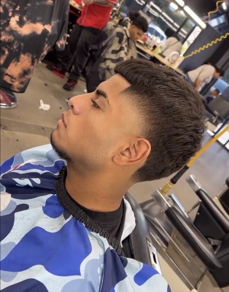 Textured fade example