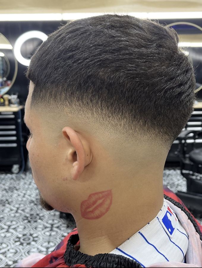 Skin fade with beard